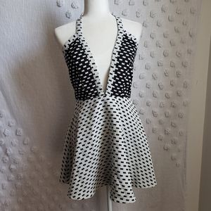 Nasty Gal Black & White Mini Dress